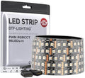 BTF-LIGHTING RGBCCT LED Strip UL Listed 16.4ft 96LED/m 300LED DC12V IP67 by BTF-LIGHTING