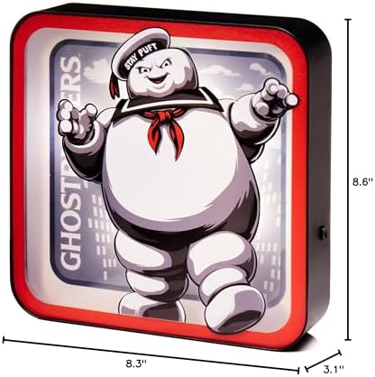 Numskull Ghostbusters Stay Puft Lamp Wall Light - Ambient Lighting Gaming Accessory for Bedroom, Home, Study, Office, Work - Official Ghostbusters Merchandise - Image 7