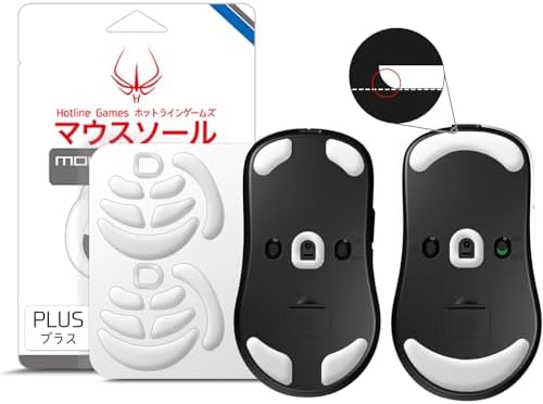 HOTLINEGAMES 2Sets 3.0 Plus Rounded Curved Edges Mouse Feet Skates Compatible with Ninjutso Sora Gaming Mouse feet Replacement (0.8mm, Smooth, PTFE) Pro Performance Upgrade by HOTLINEGAMES