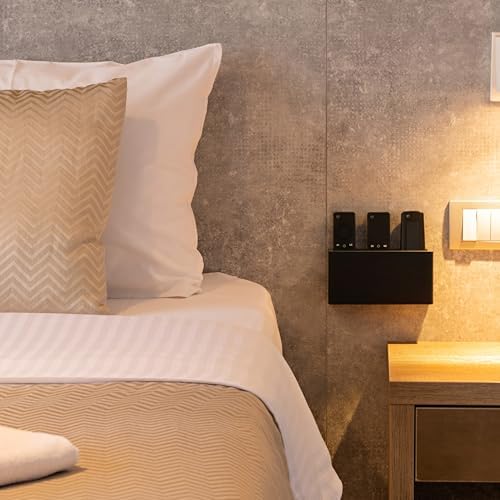 Wooden Remote Control Holder - Adhesive Wall Mount Caddy for 3-4 Remotes - Image 7