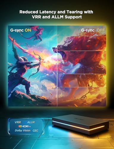 Govee HDMI 2.1 AI Sync Box 2, 8K/4K @144Hz, RGBWIC for 75-85 Inch TVs - Image 3