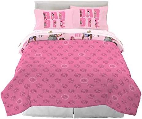 Franco Barbie Barbicore Bedding Super Soft Comforter and Sheet Set with Sham, 7 Piece Queen Size, (Official Licensed Product) - Image 2