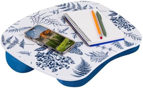 LAPGEAR MyStyle Lap Desk – Blue Garden, Fits 15.6” Laptops by LapGear