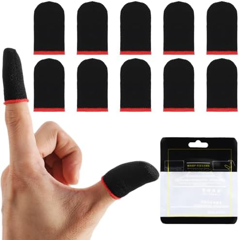 YUXIANLB 10Pcs Mobile Phone Gaming Finger Sleeves, Breathable Finger Covers by YUXIANLB