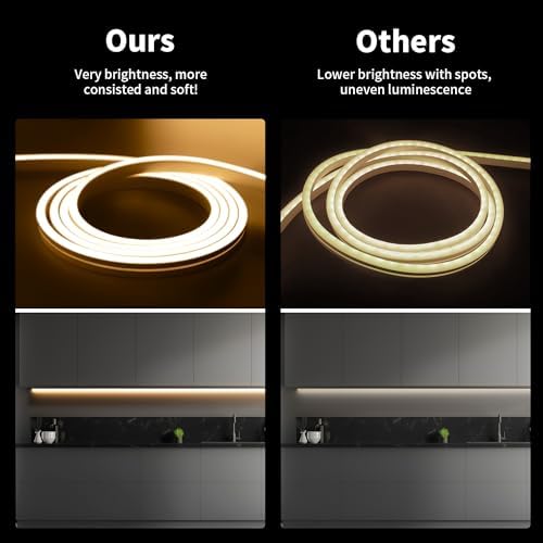 iNextStation Warm White LED Light Strip 16.4FT LED Lights (with DC12V Plug) - Image 2