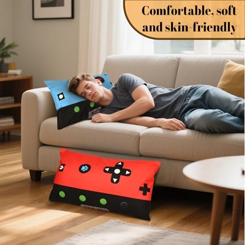 Gamer Gifts for Teen Boys, Gaming Boy Room Decor, Gaming Accessories for Teen Boy, Gamer Pillow Case Flannel Material，20x12 inches-2Pack ((No Inserts) - Image 6