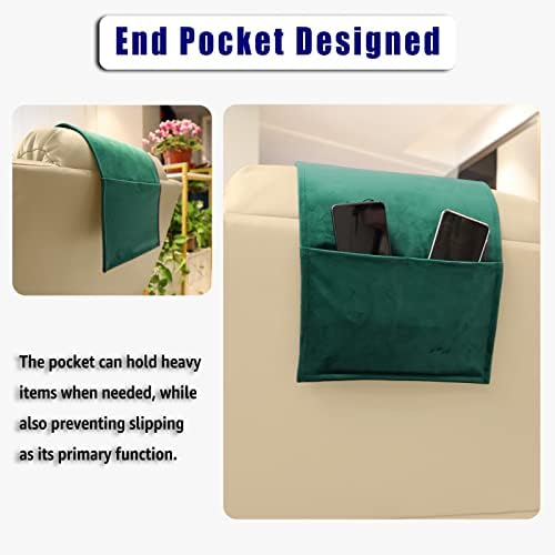 Non-Slip Head Pillow for Recliners - Neck Support Cushion with Velvet Cover for Pain Relief at Home, Office and Travel (Green) - Image 4