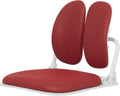 Ergonomic Dual-Backrests Floor Chair with Back Support (Red) | Reduce pressure on your back by up to 50% by Shopnow