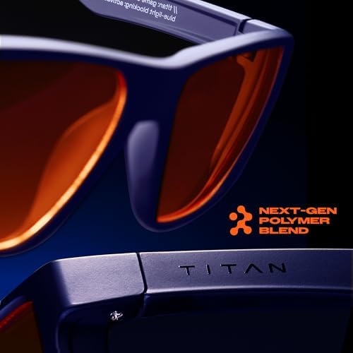 Titan Gaming Glasses, Blue Light Blocking, Night Driving Glasses for Men, Computer Protection, Gift for Gamers - Image 2