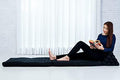 Leewadee Comfortable Japanese Floor Mattress - Thai Floor Bed with Triangle Cushion - Futon Mattress - XL Extra Long Thai Massage Mat, 89 x 20 inches, Black, Kapok Filling by Leewadee