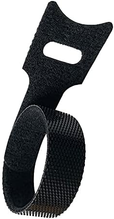 Cable Ties Reusable Black 50 Pack Cord Straps Hook and Loop Wire Wraps Keepers Clips Organizer Management Kit for tv pc Computer Charging Data Cables - Image 5