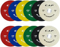 CAP 2-inch Olympic Bumper Plate Weight Set | 100-370 lbs | Multiple Colors | Storage Rack Optional by CAP