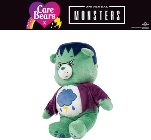Care Bears x Universal Monsters Grumpy Bear Frankenstein Monsters Halloween Bedding Super Soft Cozy Decorative Cuddle Pillow, (Officially Licensed Product) By Franco Collectibles - Image 4