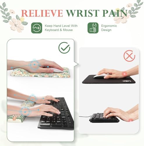 iLeadon Computer Desk Mat, Mouse Pad and Keyboard Wrist Rest Set - Image 3