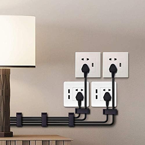 SOULWIT 50Pcs Self Adhesive Cable Management Clips - Black - Image 6