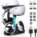 FASTSNAIL RGB Charging Stand & Storage Station for PlayStation VR2 - Black by FASTSNAIL