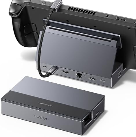 UGREEN Steam Deck Dock 9-in-1 USB C Docking Station Foldable Stand by Unknown