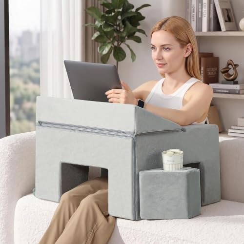 Lap Desk Pillow for Laptop, Foldable Ergonomic Reading Pillow for Gaming by OutdoorFurnitureAccessories