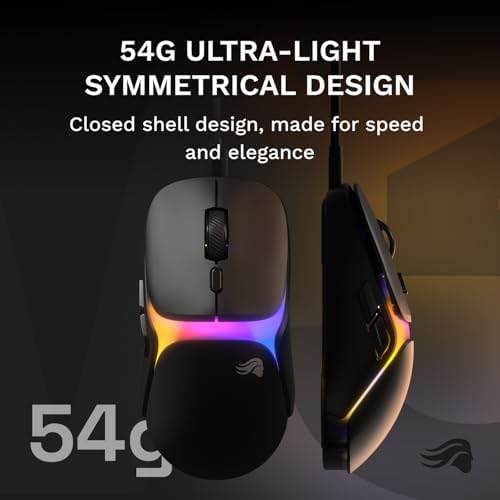 GLORIOUS Gaming Model O3 Wired Gaming Mouse - Ultralight 54g Weight, 130M Click Optical Switches, 30K DPI BAMF 3.0 Sensor, 750 IPS Tracking, 50G Acceleration, Supports All Grip Types - Black - Image 5