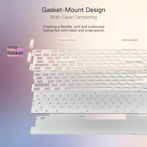 Redragon K673 PRO Wireless 81-Key RGB Gasket Gaming Keyboard, Scroll Knob - Image 4