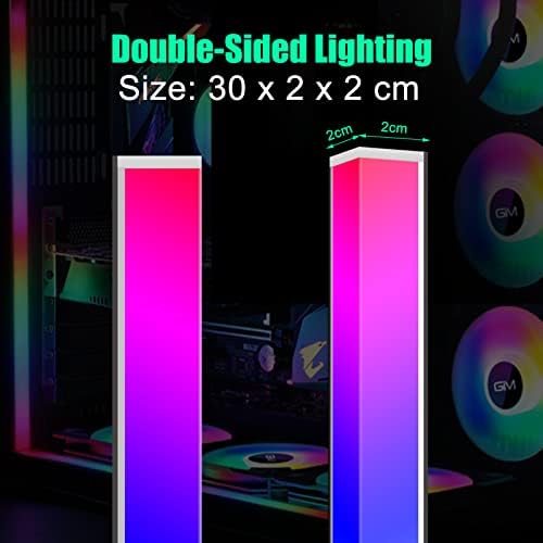 GIM KB-14 RGB PC Light Strip for Gaming Case, Magnetic Addressable LED PC Strip Kit, 5V ARGB 3Pin Header for Asus Aura, Asrock LED, Gigabyte RGB Fusion, MSI Mystic Light- 0.98ft - Image 2