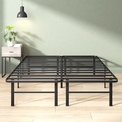 Zinus 14 Inch Rumi Metal Bed Frame, No Box Spring Needed, Black, King by ZinusInc