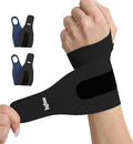 Ultra Thin and Soft Wrist Brace Wrist Wraps for Men and Women, Adjustable Wrist Support for Basketball Tennis Badminton Yoga Carpal Tunnel Syndrome, Pack of 2 (Black) by HGBOOTECH