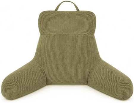 Reading Pillow with Arms for Bed Sitting Up, 18 Inch, Dark Green by EASTSNOW