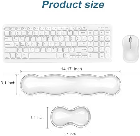 Clear Gel Mouse Wrist Rest, Wrist Support Wrist Pad for Typing Pain Relief, Ergonomic Cool Wrist Rest for Mouse, Hand Mouse Wrist Rest for Office, Gaming, Computer, Laptop - Transparent Green - Image 7