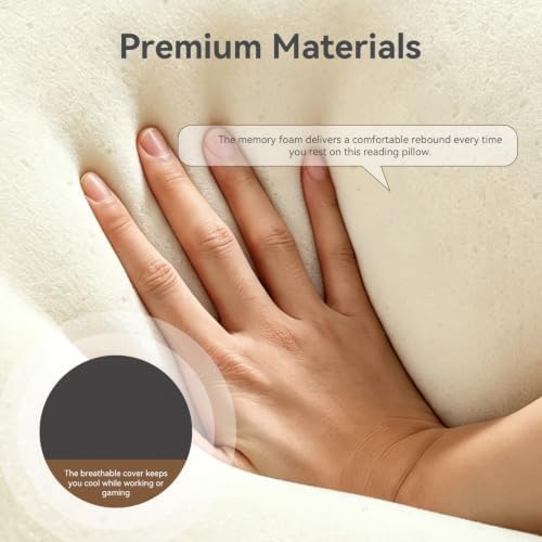 Lap Desk Pillow for Laptop, Large Gaming Pillow for Adult, Black - Image 4