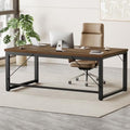 Mericonia 63x28 Inch Computer Desk, 1" Thick Heavy Duty Office Table by MERICONIA
