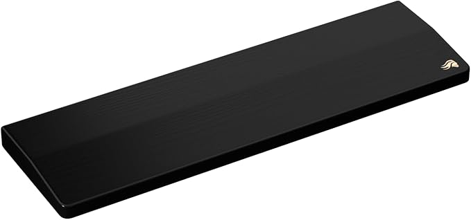 GLORIOUS Gaming Wooden Keyboard Wrist Rest (Compact) - White Ash Wood, Medium-Coarse Grain, Smooth Surface, Sweat & Oil Resistant, Easy Clean, Anti-Slip Rubber Base, 13" x 4" x 0.79" - Onyx by Glorious