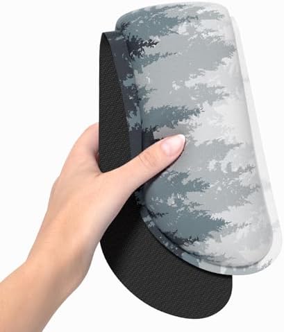 Dapesuom Enlarge Keyboard Wrist Rest, Memory Foam Wrist Cushion for Desk Mats Support, Typing Pain Relief Keyboard Mouse Pad Rests Set with Non-Slip Base for Gaming Laptop Computer, Watercolor Forest - Image 3