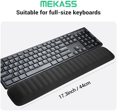 MEKASS Keyboard Wrist Rest, Soft Memory Foam Wrist Support for Keyboard, Keyboard Hand Rest Pad for Wrist Pain Relief, Keyboard Wrist Guard for Long Hours of Work, Gaming, Studying（Pink） - Image 6