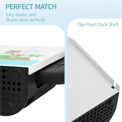 TIKOdirect Faceplate Cover for Nintendo Switch 2 Charging Dock, Hard PC Slim Shell Anti-Scratch [No Screwdriver Installation] Faceplate Protection Shell Case for Switch 2 Dock, Animal Crossing - Image 4