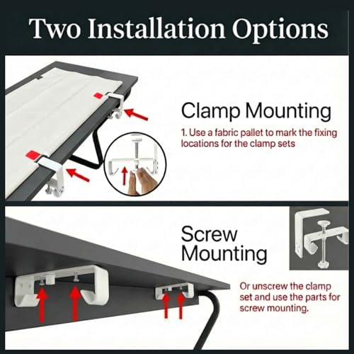 Under Desk Cable Management No Drill – 48" L x 6" W Cord Organizer, Upgraded Silicone Pads (No Scratch!), 16 Cable Slots, Washable PE Honeycomb Base, Fits Desks 0–2.1" Thick, Beige - Image 6