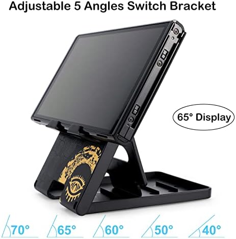 Tscope Cute Switch Stand, Compact Foldable Multi-Angle Adjustable Playstand Bracket, Portable Desktop Holder for Nintendo Switch/Switch 2 / Lite/OLED - Image 3