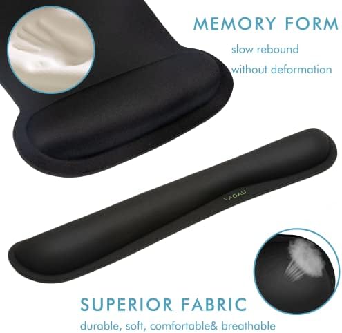 VAGAU Premium Keyboard Wrist Rest and Mouse Pad Wrist Support - Image 4