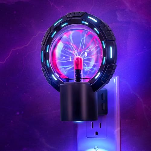 Briignite LED Night Light Plasma Ball for Kids RGB Changing Game Room Decor by WelcometoBriigniteenjoyyourtimehere