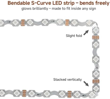 BTF-LIGHTING WS2815 S-Flex Design,16.4ft,300 LEDs Total,8mm Width 12VDC - Image 2