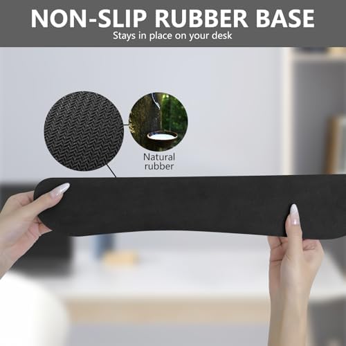 Wrist Rest for Computer Keyboard and Mouse, Ergonomic Design Wrist Support Pad for Keyboard, Soft Memory Foam Desk Pads Support Hand and Arm Easy Typing Pain Relief, 2 Piece Pad, Pink - Image 5