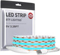 BTF-LIGHTING 5V USB COB LED Strip Lights 3.28FT Ice Blue Color for TV by BTF-LIGHTING