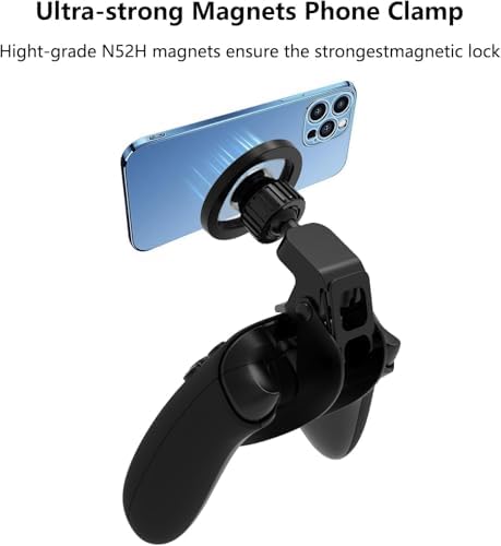 DOYO Magnetic Controller Phone Mount Clip for Switch and Switch Lite Pro Controller, Gaming Phone Holder, Adjustable Mag-Safe Phone Mount Holder for Switch Controller - Image 3