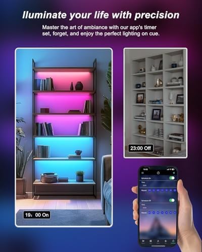 LED Strip Lights, 8 x 20 Inch Pre-Cut RGB 5050 Light Strips Kit, 240 LEDs - Image 7