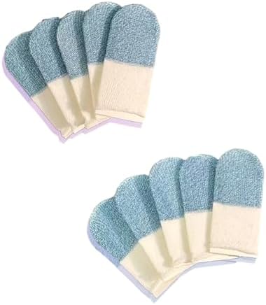 10 Pack Color Obstructed Esports Finger Gauntlets Carbonfiber Construction Strengthened Physical Response Breathable Competitive Gaming Finger Sleeves by Unknown