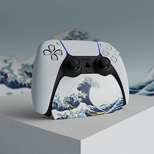 PlayVital The Great Wave Controller Display Stand for ps5, Gamepad Accessories Desk Holder for ps5 Controller with Rubber Pads - Image 4