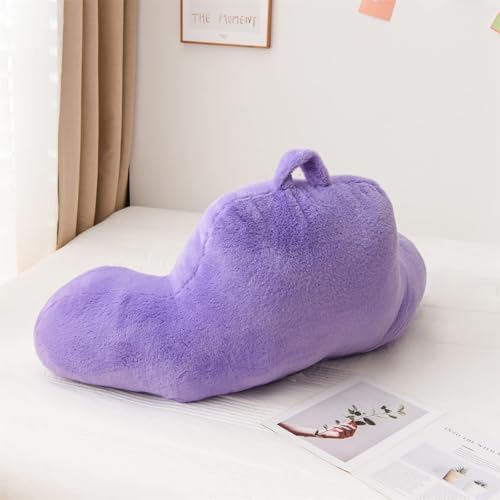 A Nice Night Lightpurple Reading Pillow, 18.5" Bed Wedge Pillows with Arms - Image 4