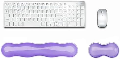 Update Gel Keyboard Wrist Rest & Mouse Wrist Rest Set – Silicone Wrist Support Pad for Pain Relief, Effortless Typing, Gaming, Computer, Laptop, Office – Anti-Slip Base, Easy to Clean by Unknown