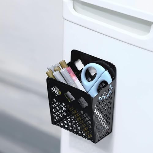 Magnetic Pen Holder, Mesh Metal Strong Magnet Dry Erase Marker Holder - Image 6