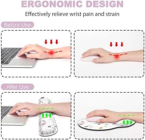 Ergonomic Mouse Pad with Wrist Rest and Keyboard Wrist Rest, Mousepad - Image 2